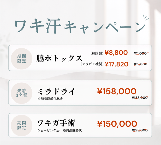 ワキ汗キャンペーン